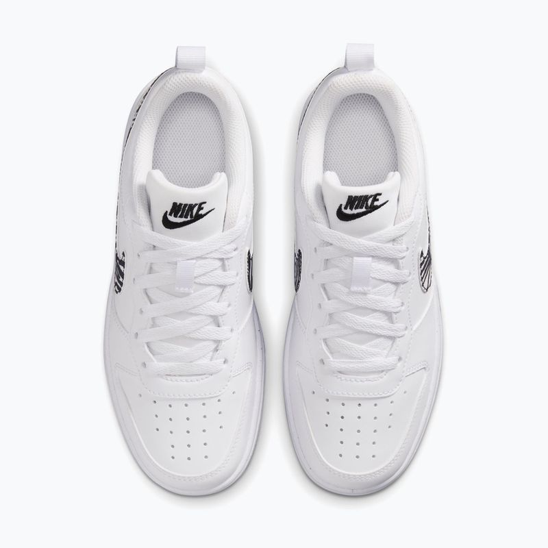 Pantofi Nike Court Borough Low alb/negru 13