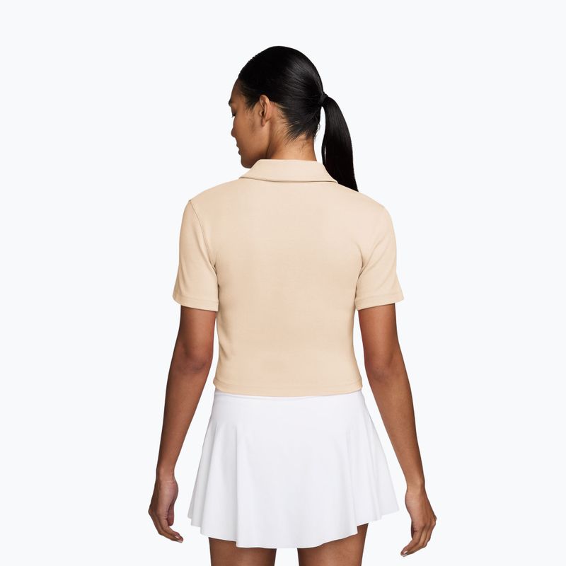 Tricou polo Nike Court Heritage Chalk 2