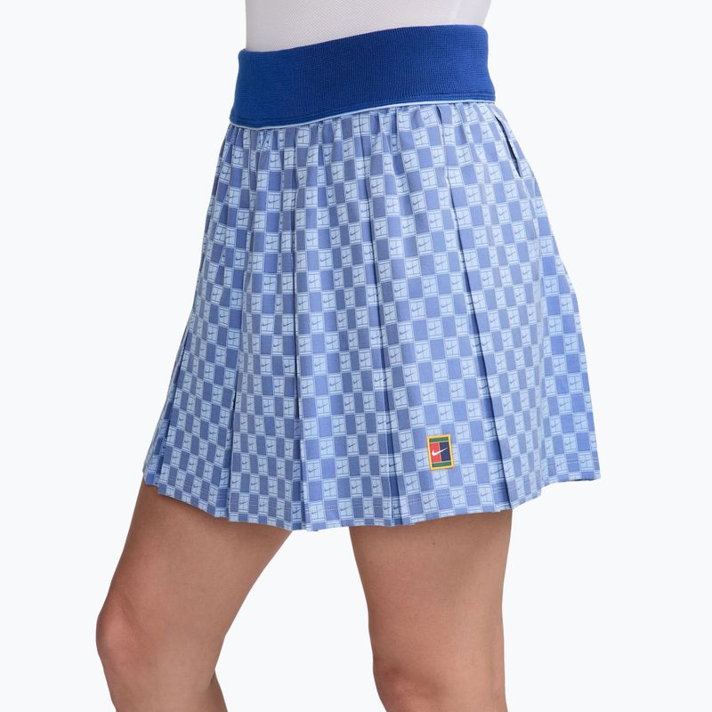 Fustă de tenis Nike Court Collection High-Waisted aluminum 3