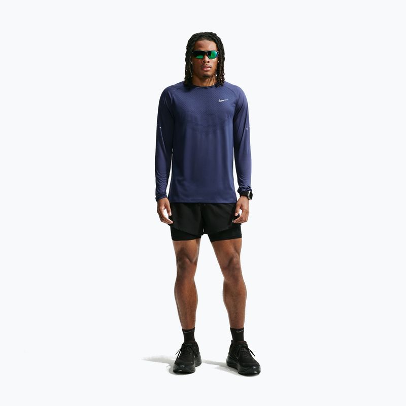 Longsleeve de alergare pentru bărbați Nike Stride Dri-Fit ADV Midnight Navy 2