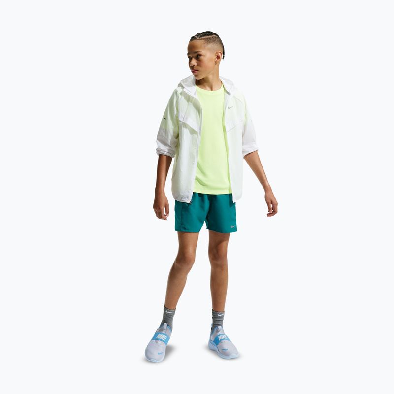 Pantaloni scurți pentru copii Nike Miler bright spruce/energy 2