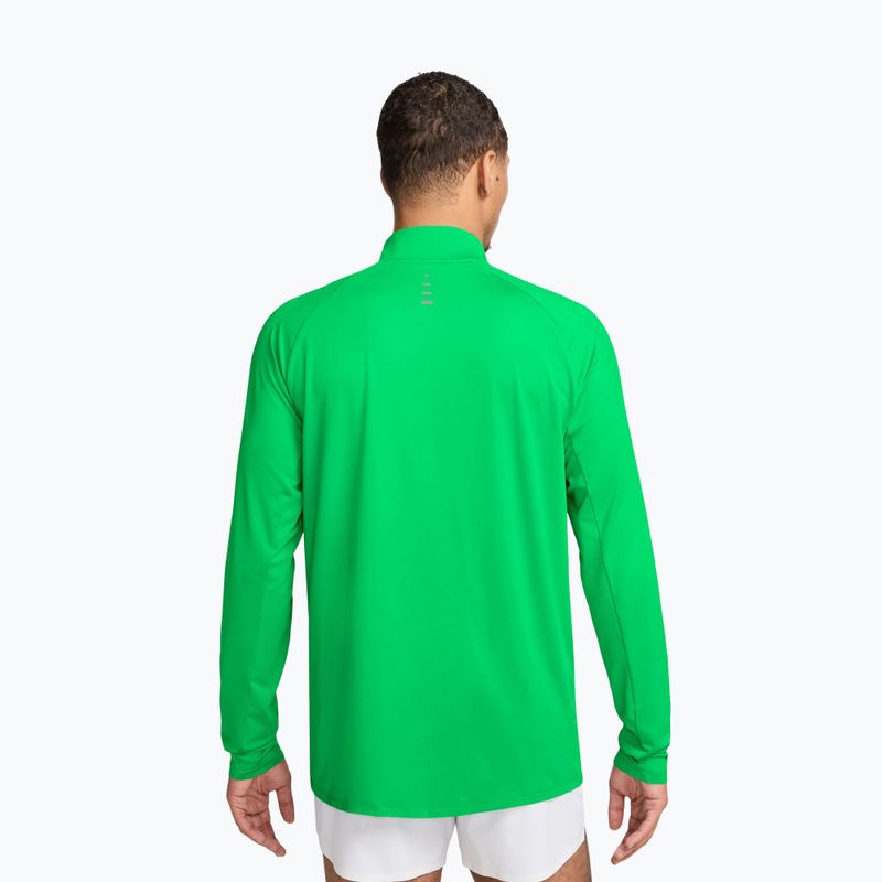 Bluză de alergare pentru bărbați Nike Stride 1/4 Zip Dri-Fit green spark 2