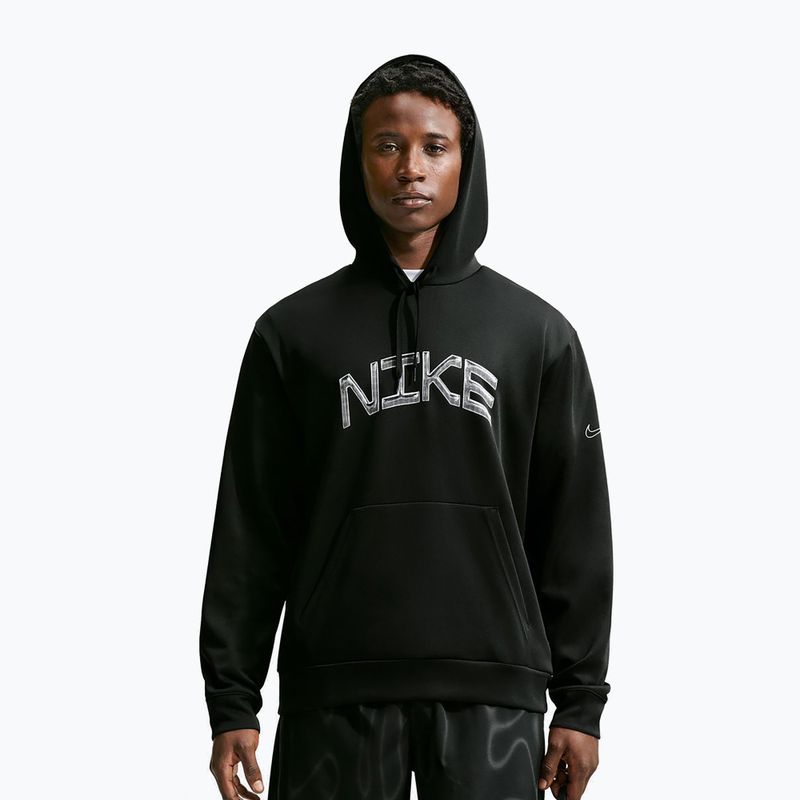 Bluză de antrenament pentru bărbați Nike Dri-FIT UV Pullover Hoodie black/white