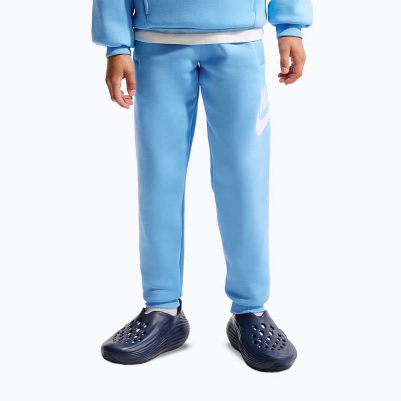 Pantaloni pentru copii Nike Club Fleece football blue/white 7