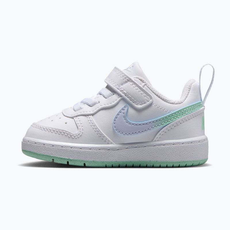 Încălțăminte pentru copii Nike Court Borough Low white/football grey/arctic green 2