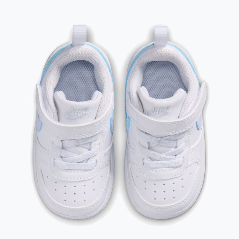 Încălțăminte pentru copii Nike Court Borough Low white/football grey/arctic green 4