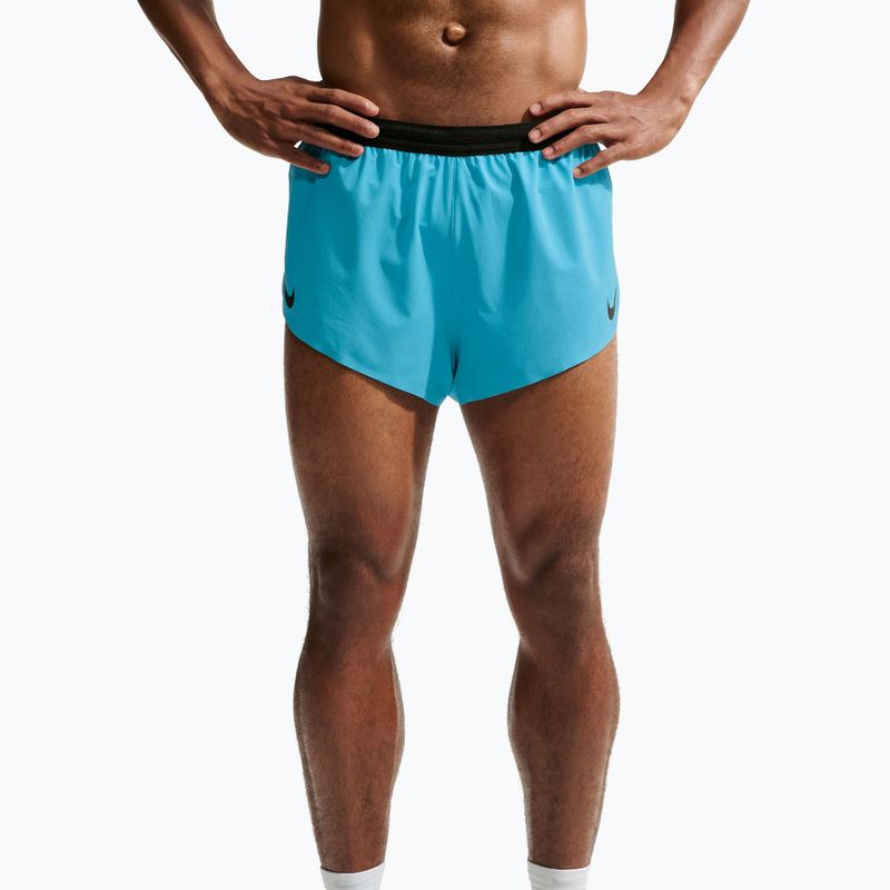 Pantaloni scurți de alergare pentru bărbați Nike AeroSwift light current blue/black 5