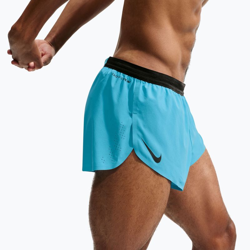 Pantaloni scurți de alergare pentru bărbați Nike AeroSwift light current blue/black 6
