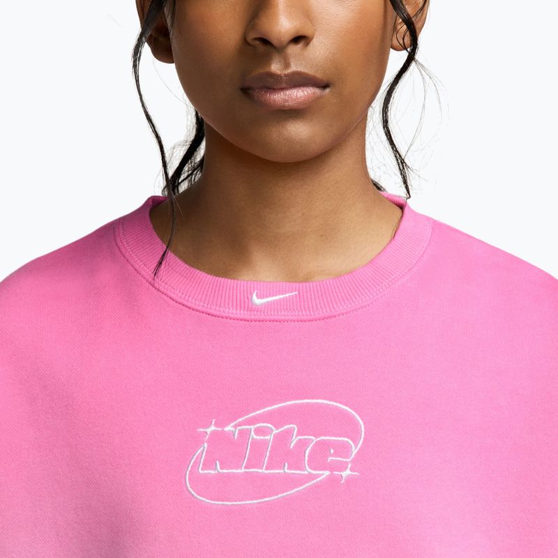 Bluză pentru copii Nike Sportswear Studio sail/playful pink/white 3