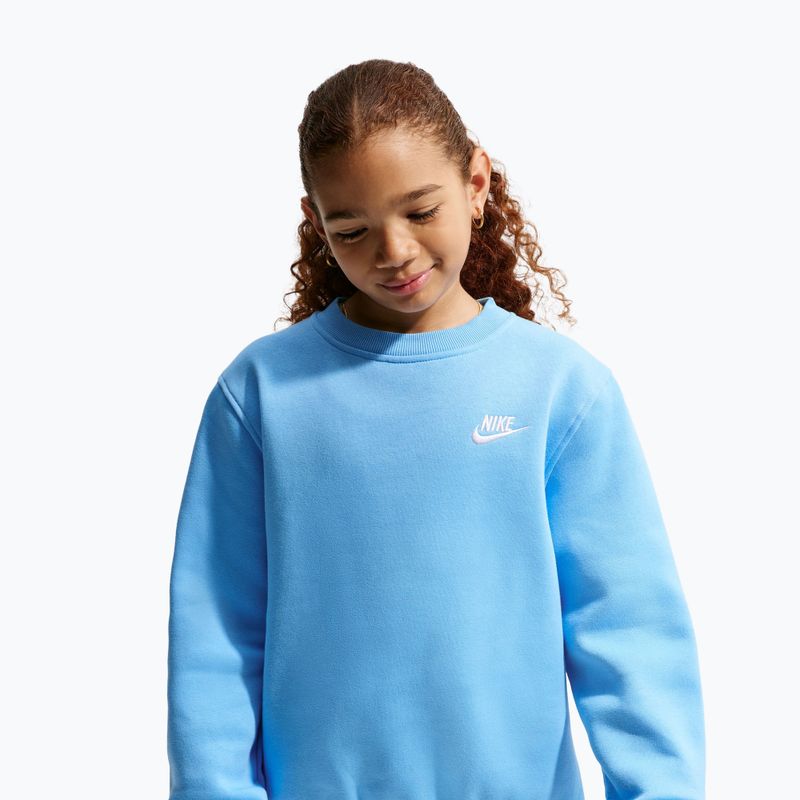 Bluză pentru copii Nike Sportswear Club Fleece football blue/white 3