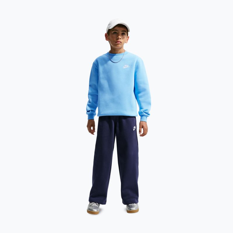 Bluză pentru copii Nike Sportswear Club Fleece football blue/white 5