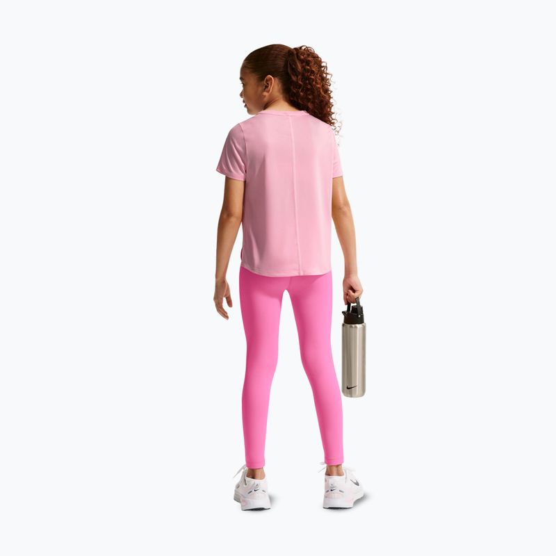 Colanți pentru copii Nike One playful pink/white 3