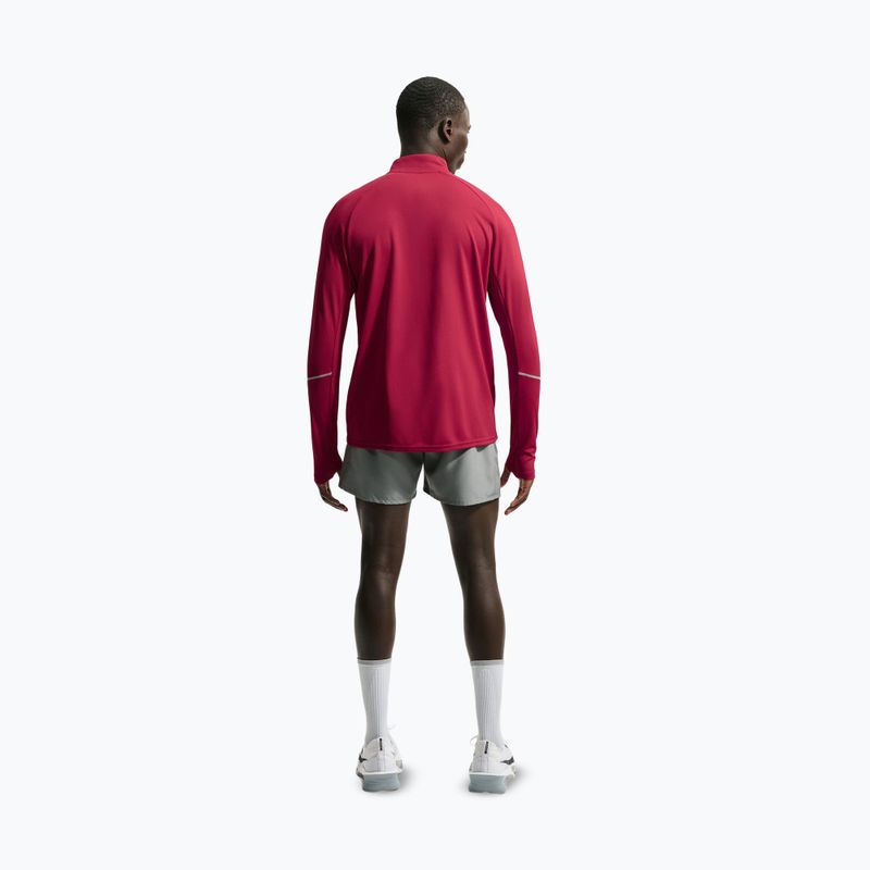 Bluză de alergare pentru bărbați Nike Miler Dri-Fit UV 1/2 Zip tough red 3