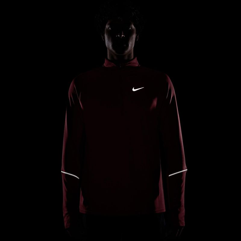 Bluză de alergare pentru bărbați Nike Miler Dri-Fit UV 1/2 Zip tough red 7