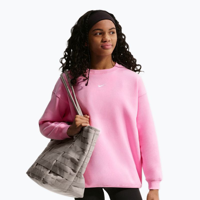 Bluză pentru copii Nike Sportswear Studio pink rise/white