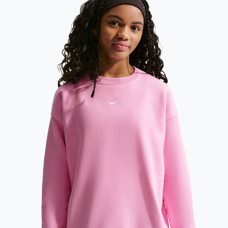Bluză pentru copii Nike Sportswear Studio pink rise/white 4