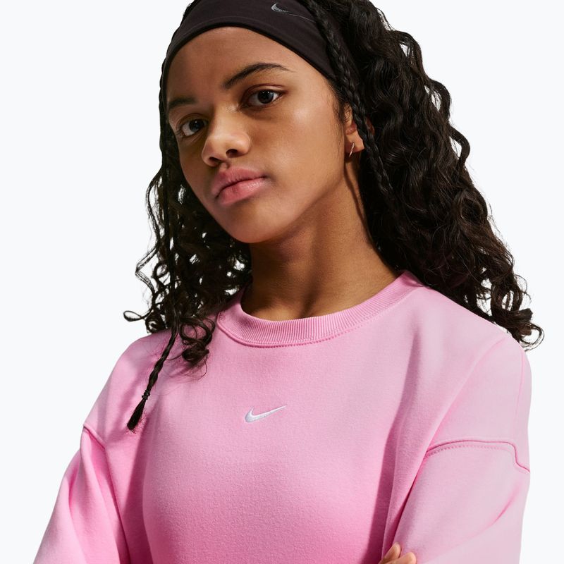 Bluză pentru copii Nike Sportswear Studio pink rise/white 6