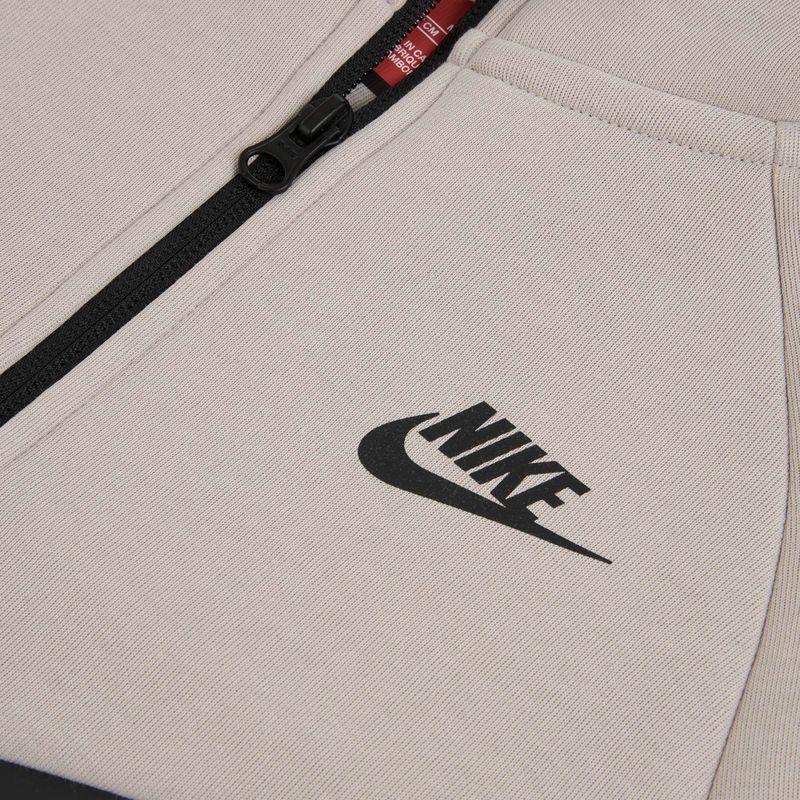 Bluză pentru copii Nike Sportswear Tech Fleece moon particle/cave stone/black/black 3