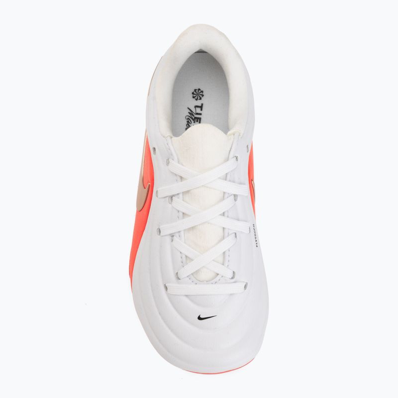 Încălțăminte de fotbal pentru copii Nike Jr. Tiempo Maestro Academy white/bright crimson/blur 5