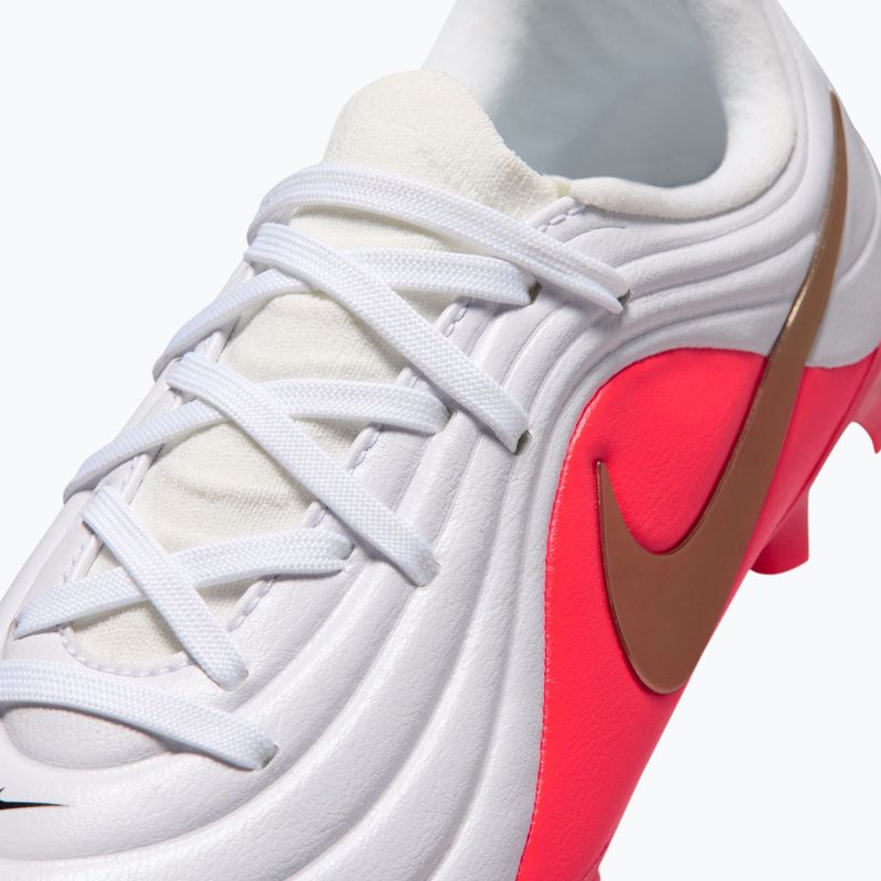 Încălțăminte de fotbal pentru copii Nike Jr. Tiempo Maestro Academy white/bright crimson/blur 5