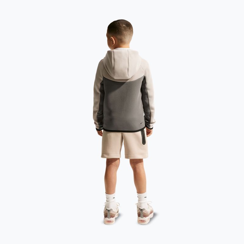 Bluză pentru copii Nike Sportswear Tech Fleece moon particle/cave stone/black/black 3