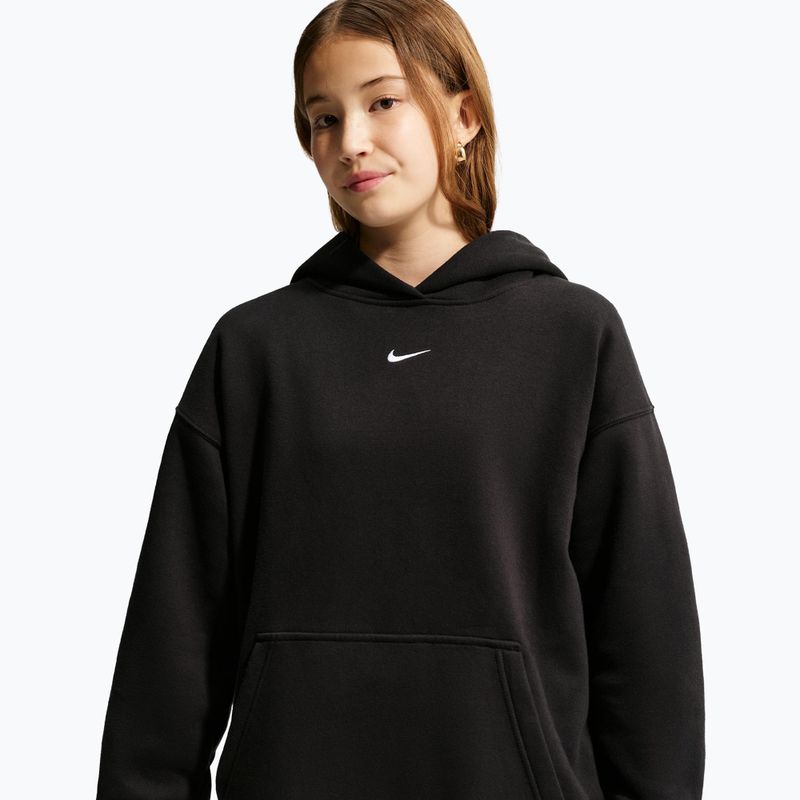 Bluză pentru copii Nike Sportswear Studio Fleece black/white 5