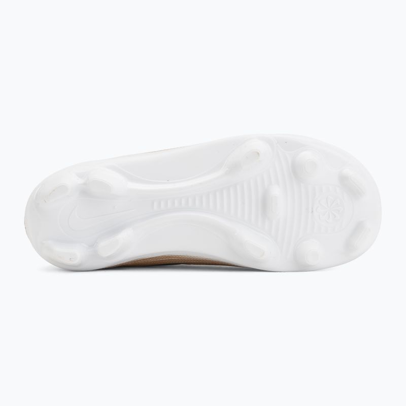 Încălțăminte de fotbal pentru copii Nike Jr. Mercurial Superfly 11 Club "Kylian Mbappé" metallic gold/green glow 4