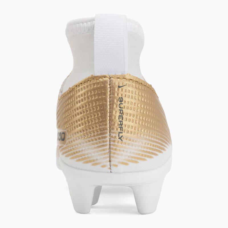 Încălțăminte de fotbal pentru copii Nike Jr. Mercurial Superfly 11 Club "Kylian Mbappé" metallic gold/green glow 6