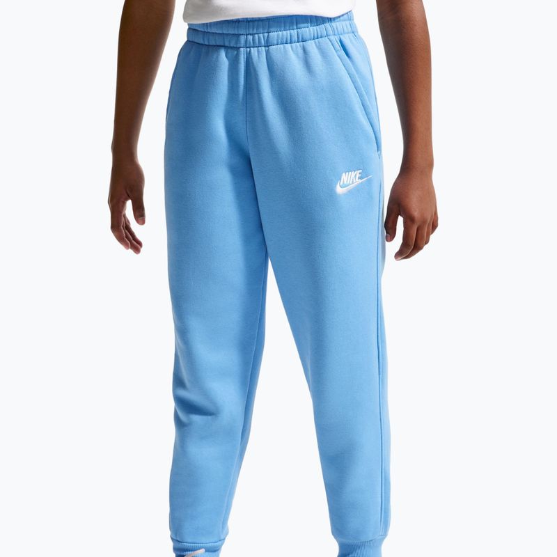 Pantaloni pentru copii Nike Sportswear Club Fleece football blue/white 4