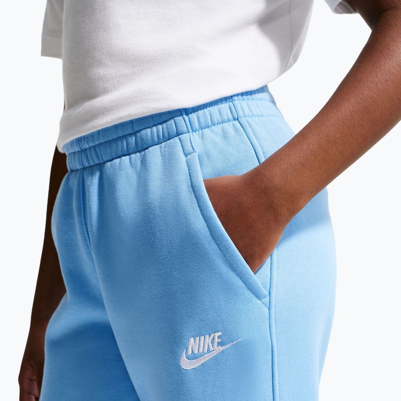 Pantaloni pentru copii Nike Sportswear Club Fleece football blue/white 8