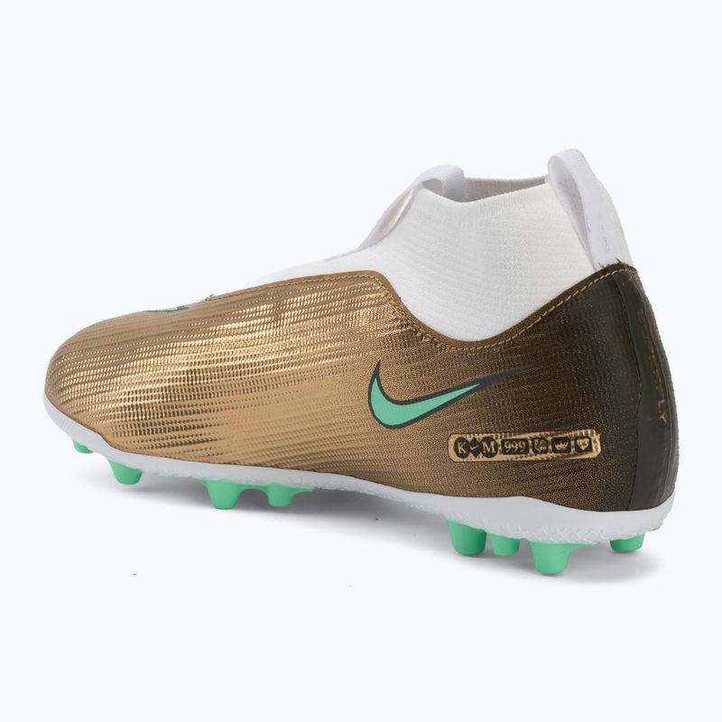 Încălțăminte de fotbal pentru copii Nike Jr. Mercurial Superfly 11 Academy "Kylian Mbappé" metallic gold/green glow 3
