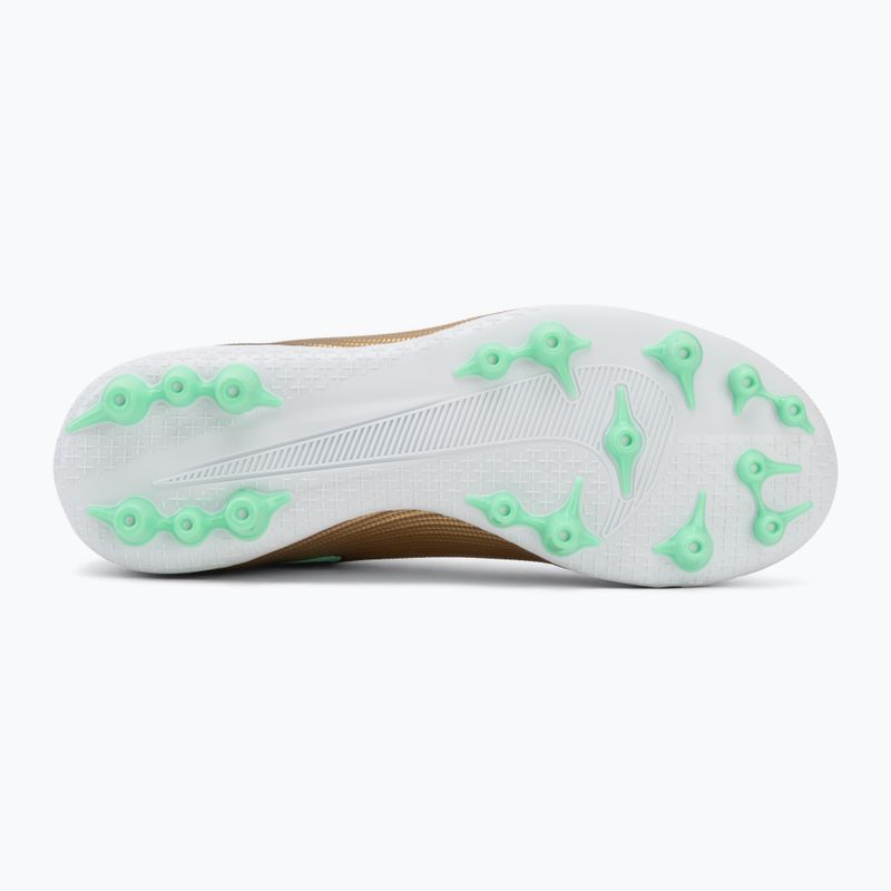Încălțăminte de fotbal pentru copii Nike Jr. Mercurial Superfly 11 Academy "Kylian Mbappé" metallic gold/green glow 4