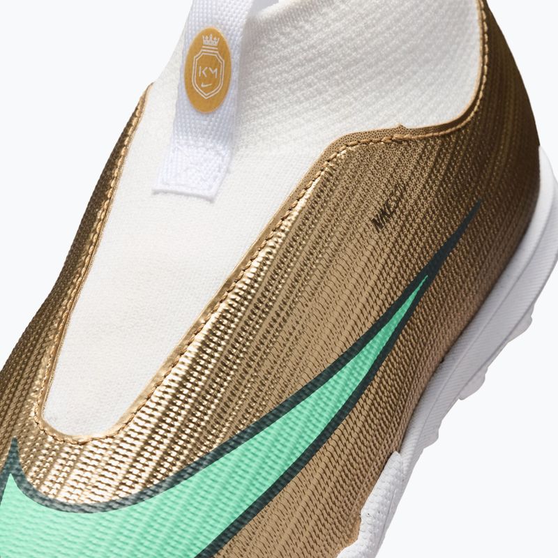 Încălțăminte de fotbal pentru copii Nike Jr. Mercurial Superfly 11 Academy "Kylian Mbappé" metallic gold/green glow 5