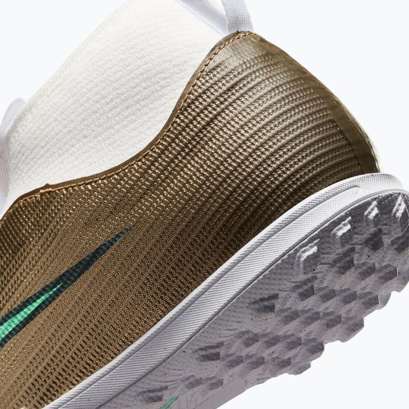 Încălțăminte de fotbal pentru copii Nike Jr. Mercurial Superfly 11 Academy "Kylian Mbappé" metallic gold/green glow 6