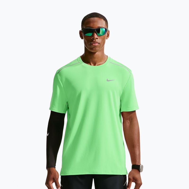 Tricou de alergare pentru bărbați Nike Miler Dri-Fit UV illusion green