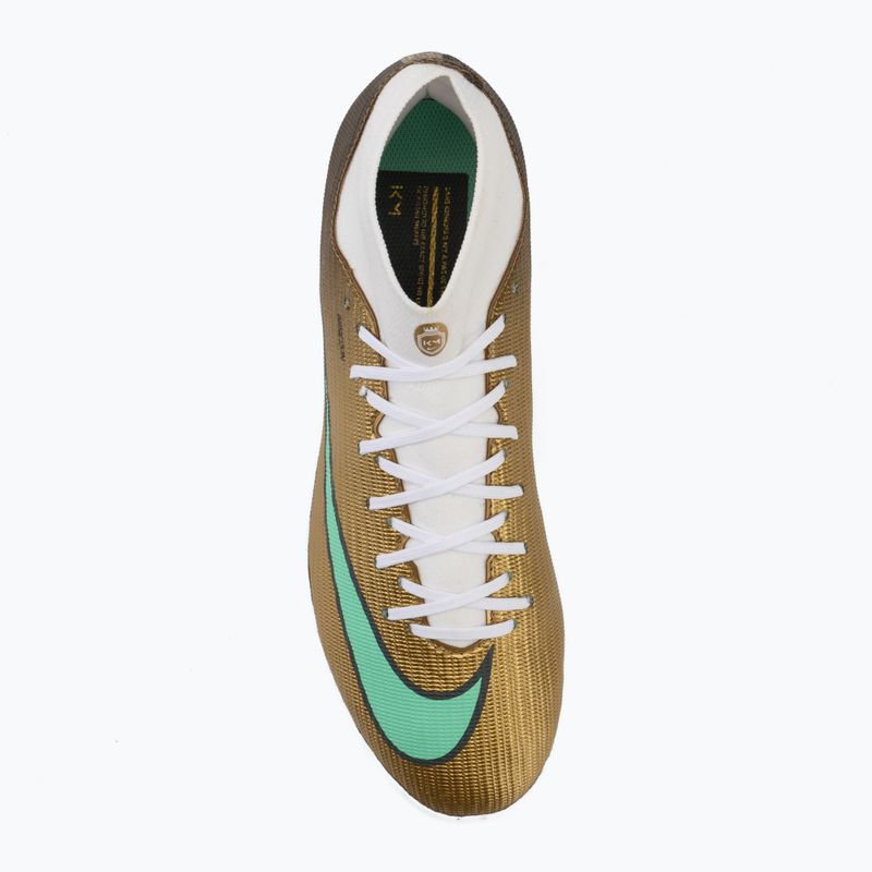 Încălțăminte de fotbal pentru bărbați Nike Mercurial Superfly 11 Academy "Kylian Mbappé" metallic gold/green glow 5