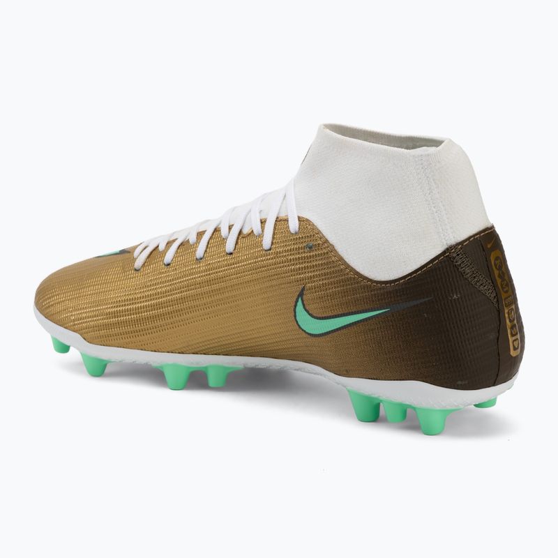 Încălțăminte de fotbal pentru bărbați Nike Mercurial Superfly 11 Academy "Kylian Mbappé" metallic gold/green glow 3
