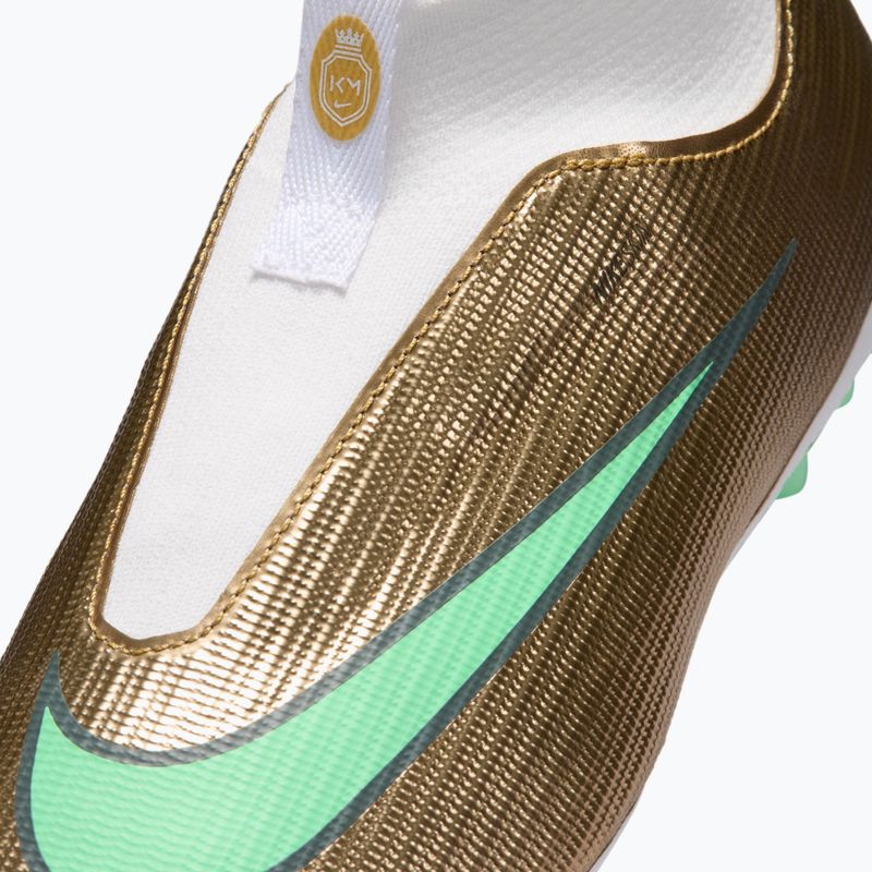 Încălțăminte de fotbal pentru copii Nike Jr. Mercurial Superfly 11 Academy "Kylian Mbappé" metallic gold/green glow 5