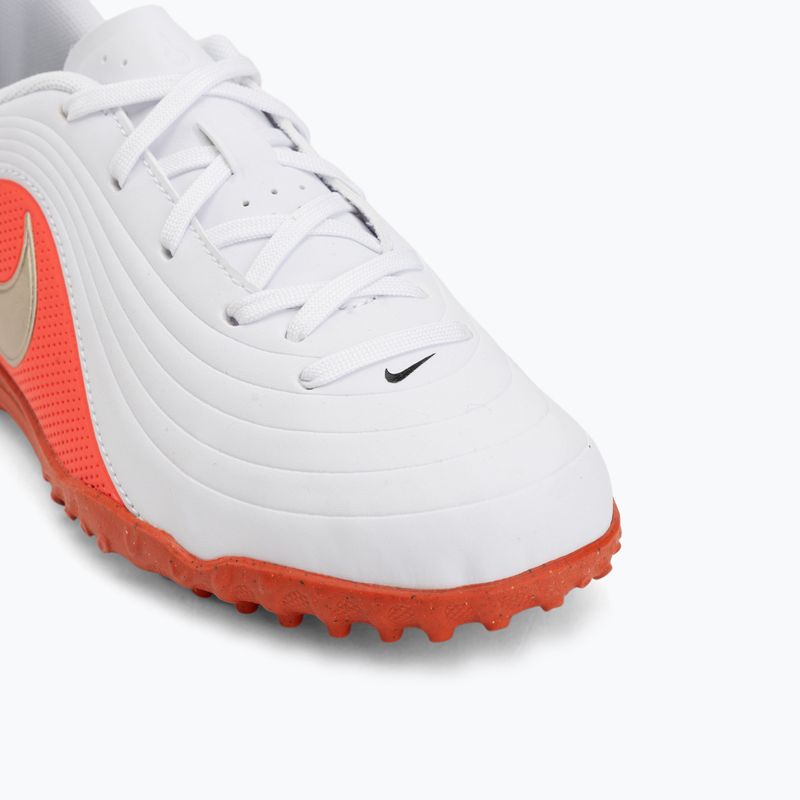 Încălțăminte de fotbal pentru copii Nike Jr. Tiempo Maestro Club White/Bright Crimson/Blur 7