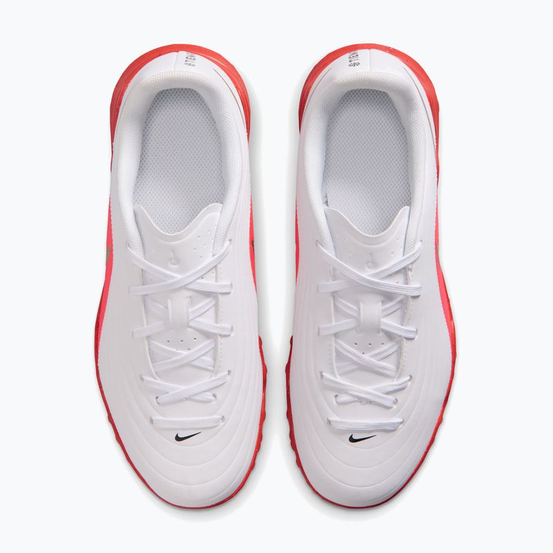 Încălțăminte de fotbal pentru copii Nike Jr. Tiempo Maestro Club White/Bright Crimson/Blur 3