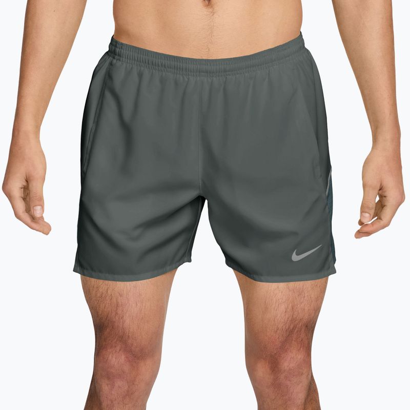 Pantaloni scurți pentru bărbați Nike Miler Dri-Fit Brief Lined 5" camo green/mineral slate