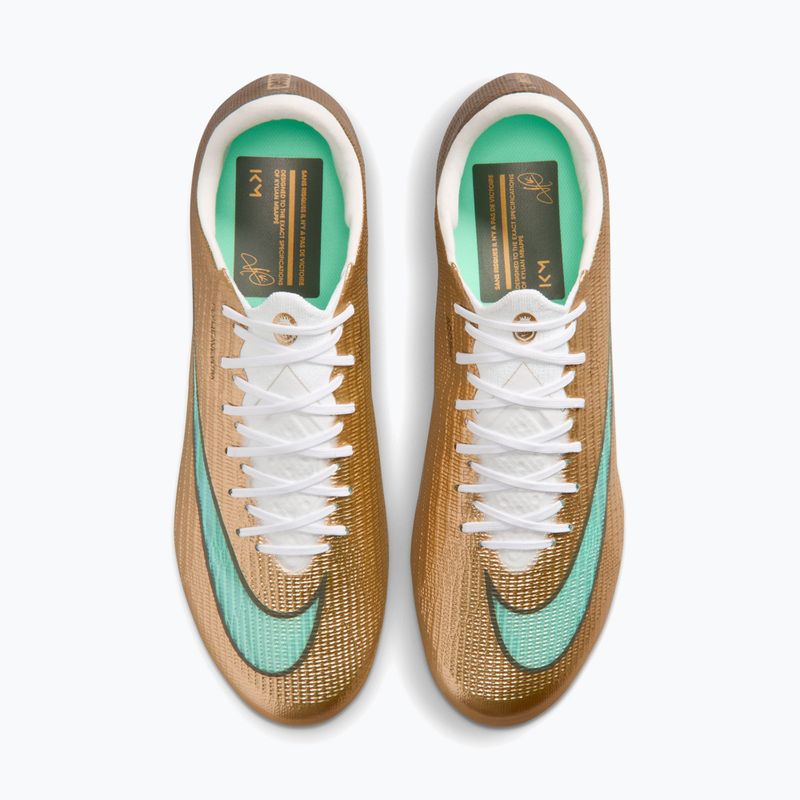 Încălțăminte de fotbal pentru bărbați Nike Mercurial Superfly 11 Elite "Kylian Mbappé" metallic gold/green glow 3