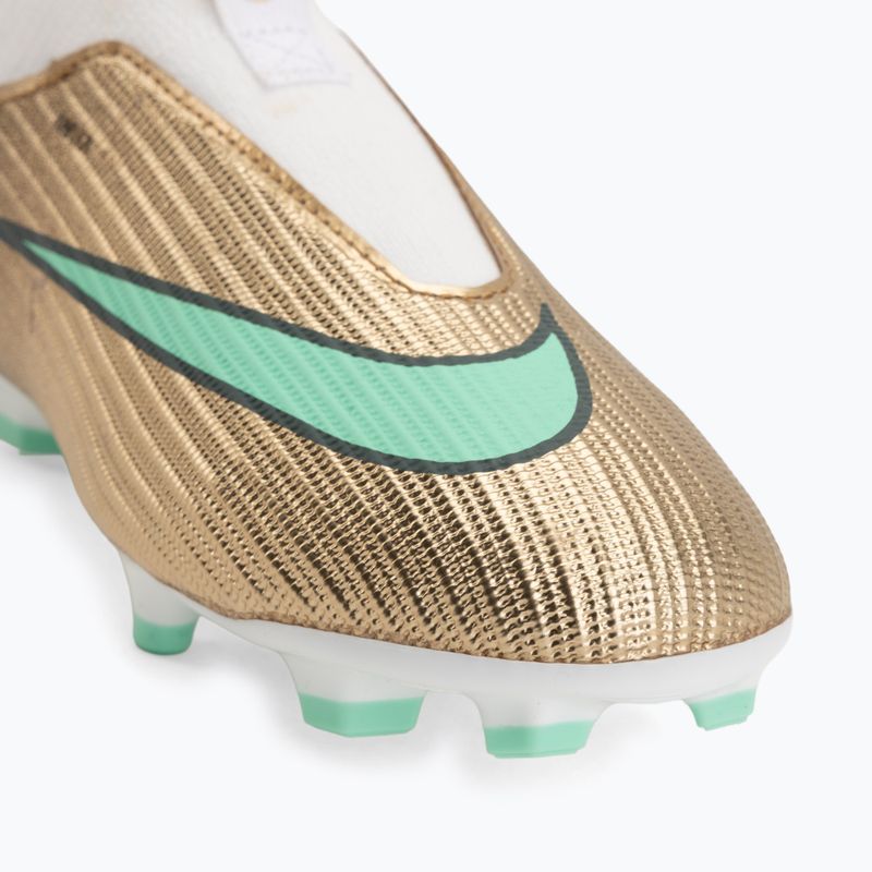 Încălțăminte de fotbal pentru copii Nike Jr. Mercurial Superfly 11 Academy "Kylian Mbappé" metallic gold/green glow 7