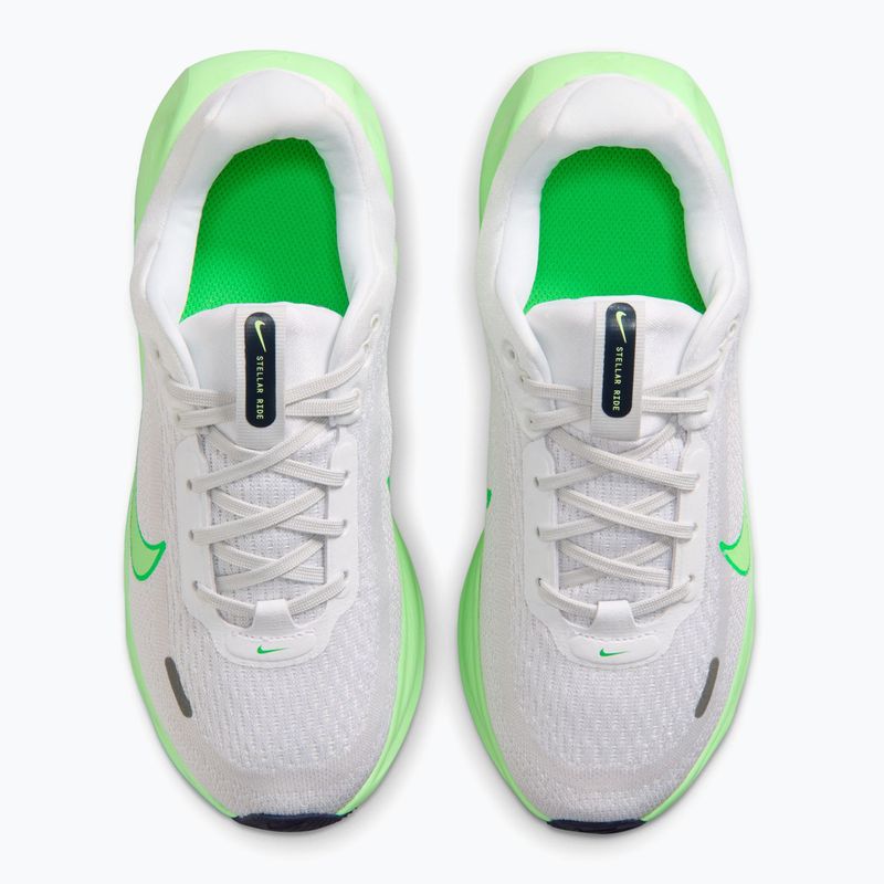 Încălțăminte de alergare pentru copii Nike Stellar Ride white/photon dust/illusion green 4
