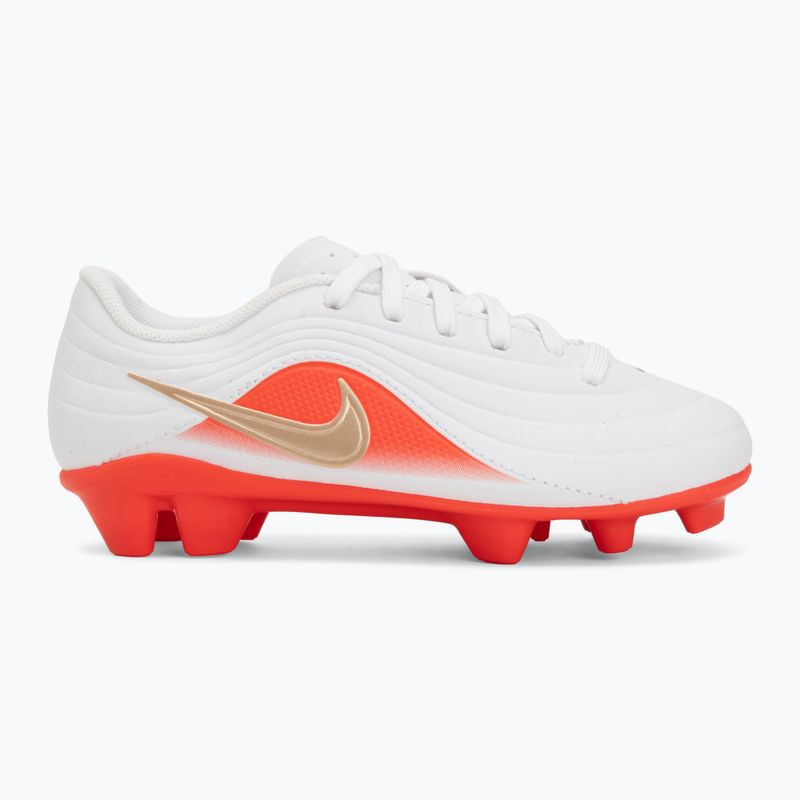 Încălțăminte de fotbal pentru copii Nike Jr. Tiempo Maestro Club White/Bright Crimson/Blur 2