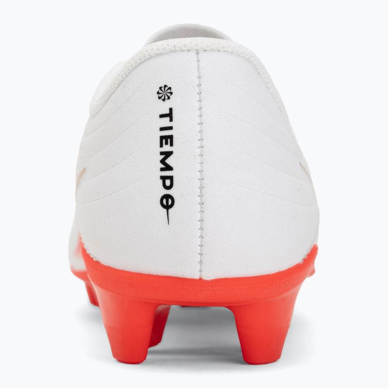Încălțăminte de fotbal pentru copii Nike Jr. Tiempo Maestro Club White/Bright Crimson/Blur 6