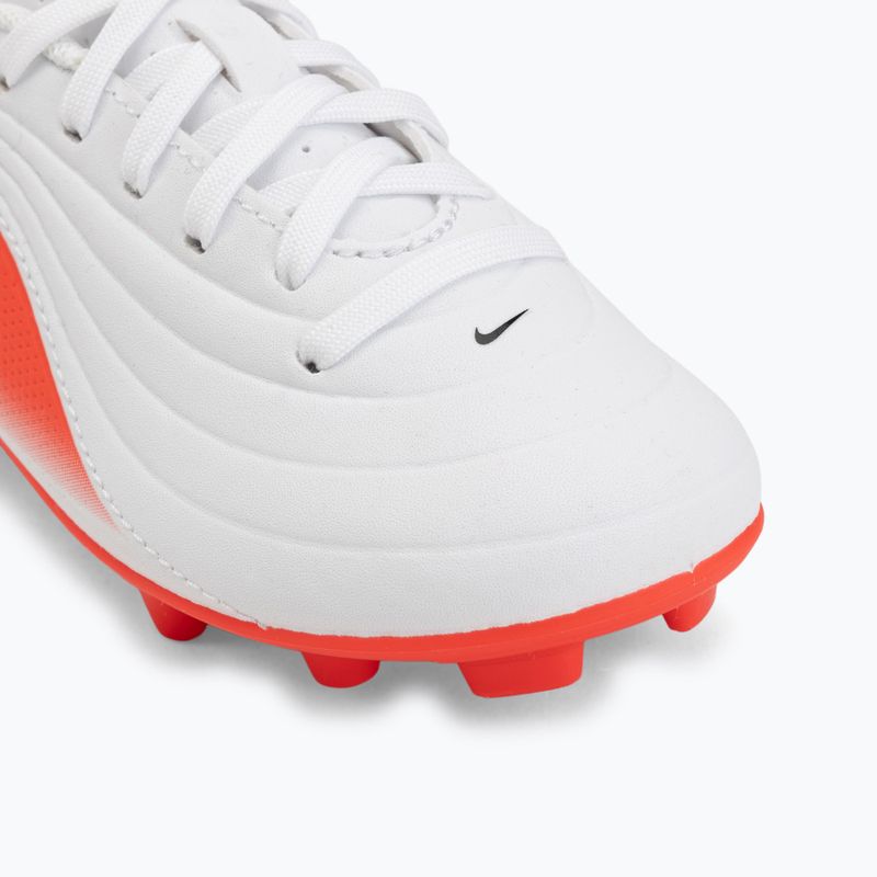 Încălțăminte de fotbal pentru copii Nike Jr. Tiempo Maestro Club White/Bright Crimson/Blur 7