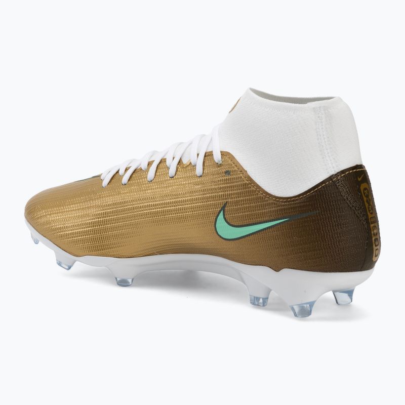 Încălțăminte de fotbal pentru bărbați Nike Mercurial Superfly 11 Academy "Kylian Mbappé" metallic gold/green glow 3
