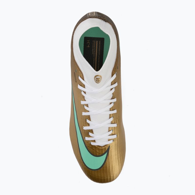 Încălțăminte de fotbal pentru bărbați Nike Mercurial Superfly 11 Academy "Kylian Mbappé" metallic gold/green glow 5