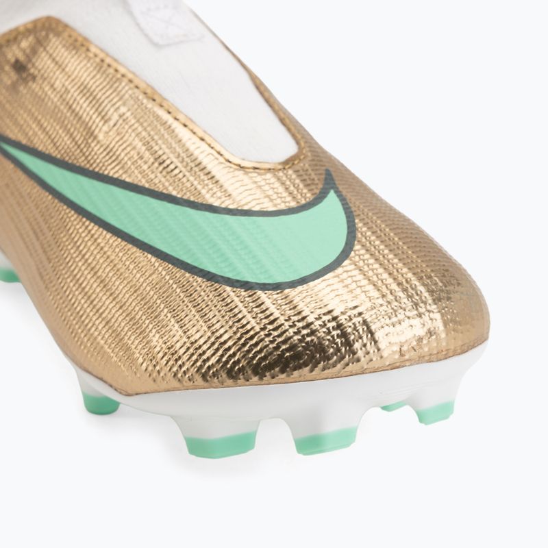 Încălțăminte de fotbal pentru copii Nike Jr. Mercurial Superfly 11 Academy "Kylian Mbappé" metallic gold/green glow 7